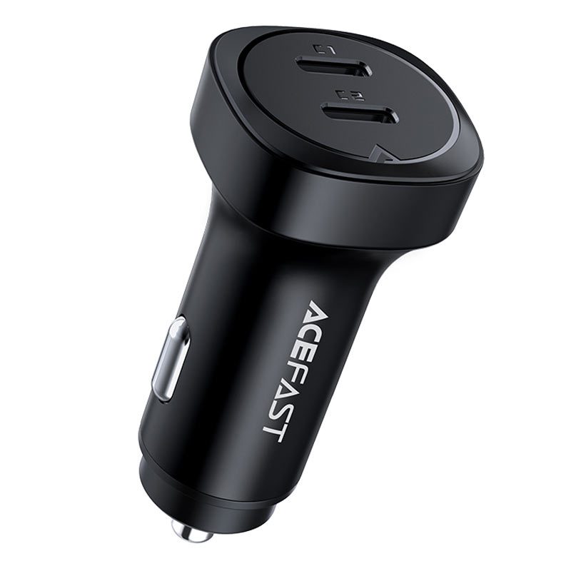 

Автомобильное зарядное устройство Acefast B2, 2xUSB Type C, 3А, 72 Вт, QC, PD, черный (AF-B2-BK), B2