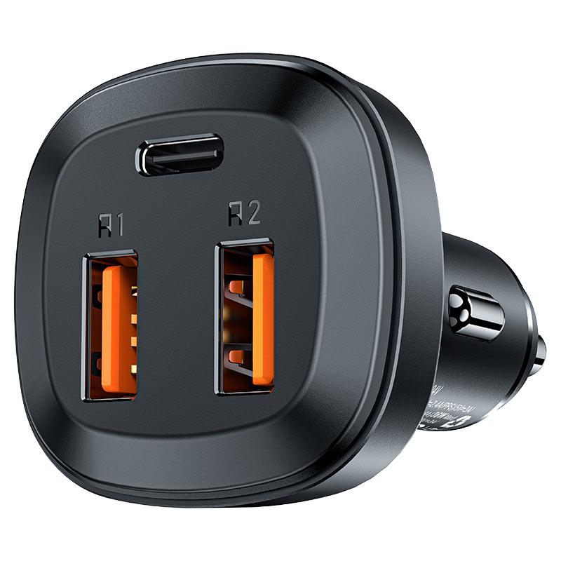 Автомобильное зарядное устройство Acefast B9, 2xUSB, 1xUSB Type C