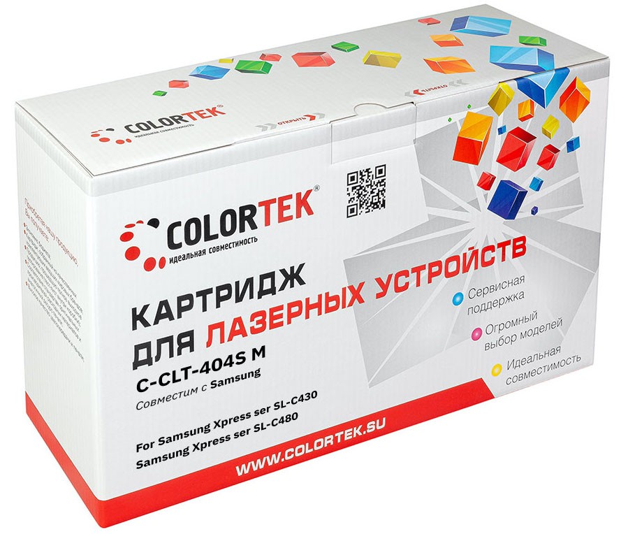 

Картридж Colortek CLT-404S для Samsung, пурпурный (СТ-CLT-404S)