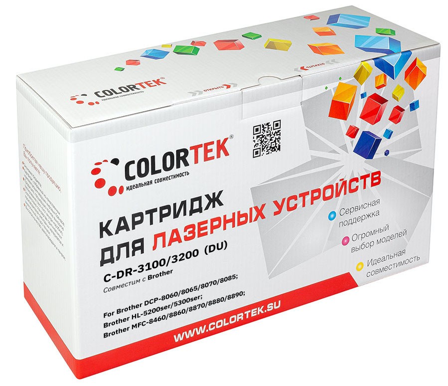 Драм-картридж (фотобарабан) лазерный Colortek (DR-3100/3200), черный, 25000 страниц, совместимый, для Brother DCP-8060/8065, HL-5200ser/5240/5250/5270/5280, MFC-8460/8860 (CT-DR3100/3200) CT-DR3100/3200 - фото 1