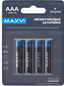 Батарея Maxvi AAA (LR03), 1.5V, 4шт. (MBLR03CF4)