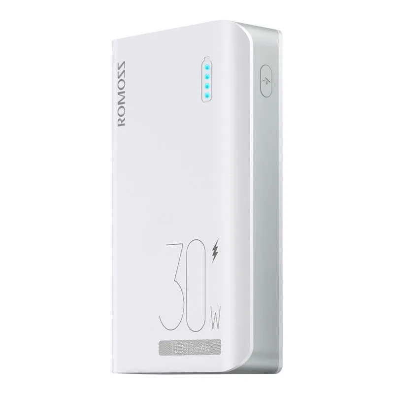 

Портативный аккумулятор (Powerbank) Romoss Sense 4S Pro, 10000mAh, 2xUSB, 3A, Type-C, QC, белый (6936857200970), Sense 4S Pro