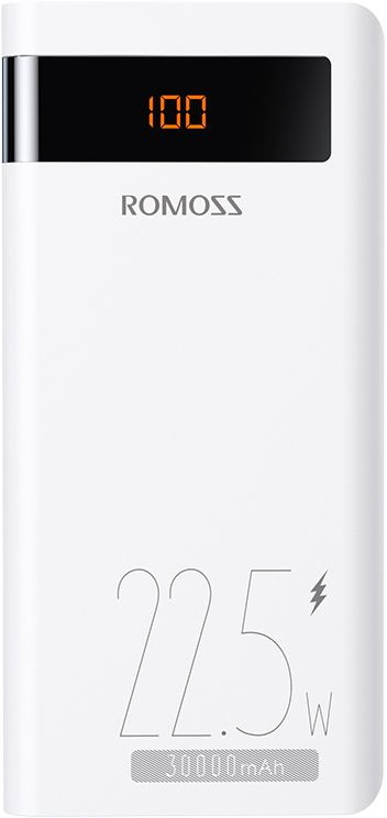 

Портативный аккумулятор (Powerbank) Romoss Sense 8PF, 30000mAh, 2xUSB, 3A, Type-C, QC, PD, белый (Sense 8PF), Sense 8PF