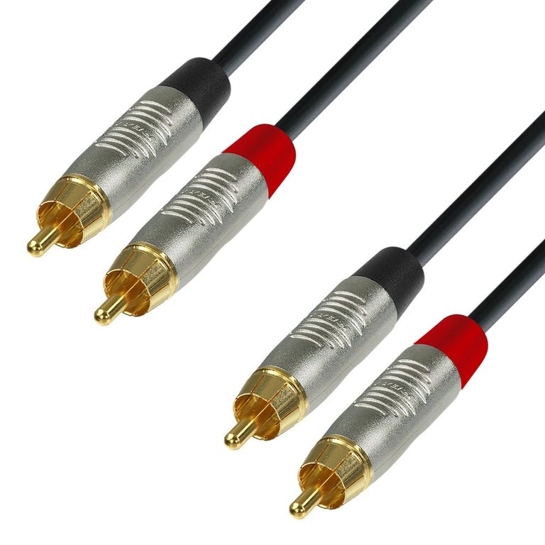 

Кабель 2xRCA(M)-2xRCA(M), экранированный, 30 см, черный/серебристый Adam Hall (K4TCC0030)