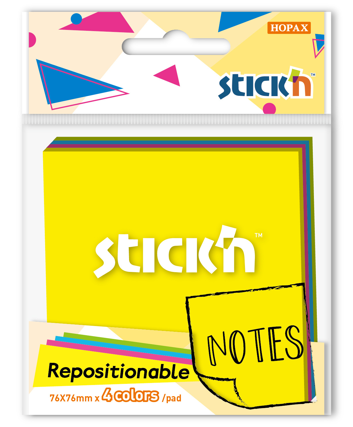 

Блок самоклеящийся (стикеры) STICK`N, 80 листов, неоновый, ассорти (27083)