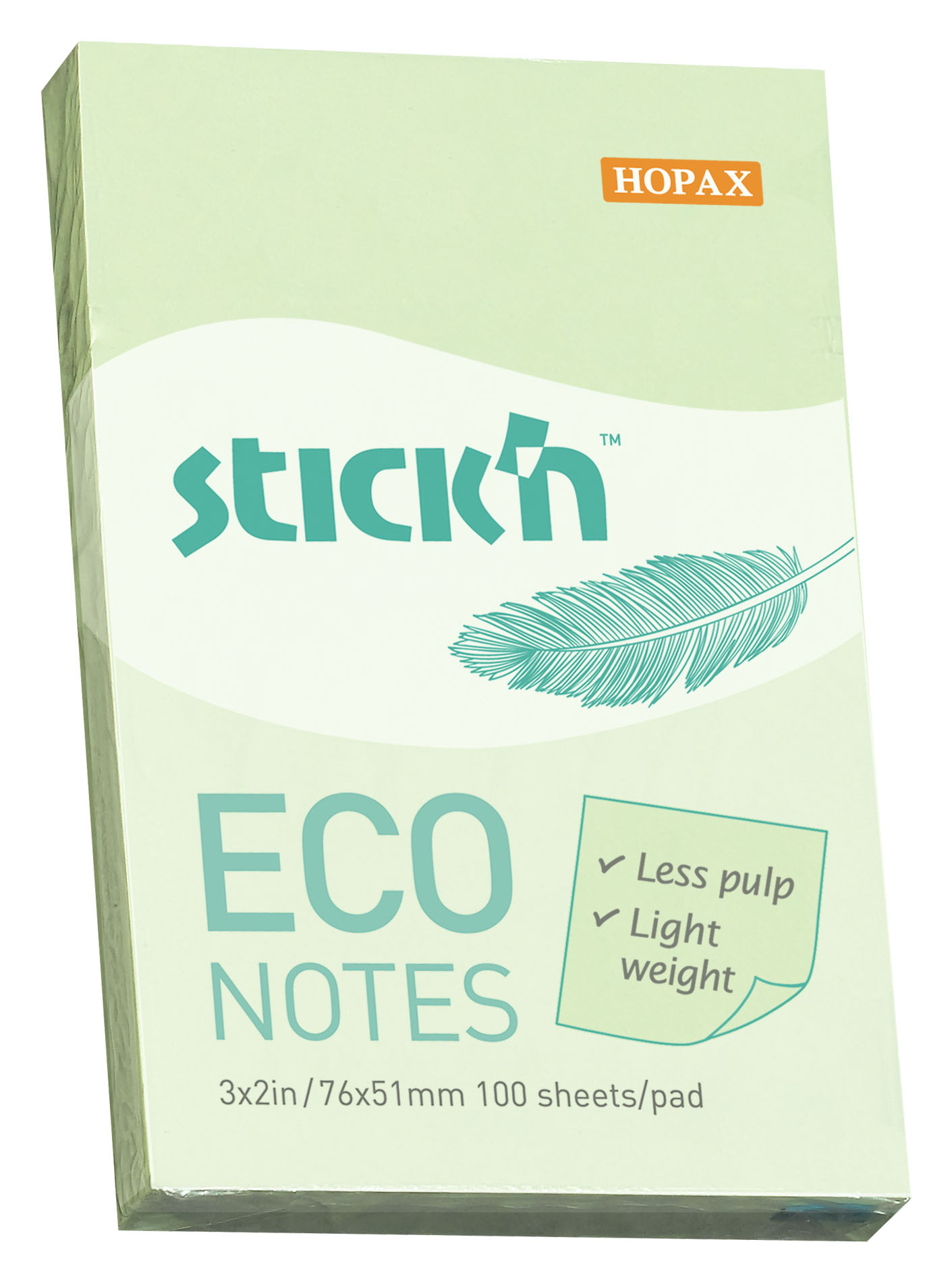 

Блок самоклеящийся (стикеры) STICK`N, 100 листов, пастельный, зеленый (21744)