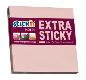 

Блок самоклеящийся (стикеры) STICK`N, 90 листов, пастельный, розовый (21661)