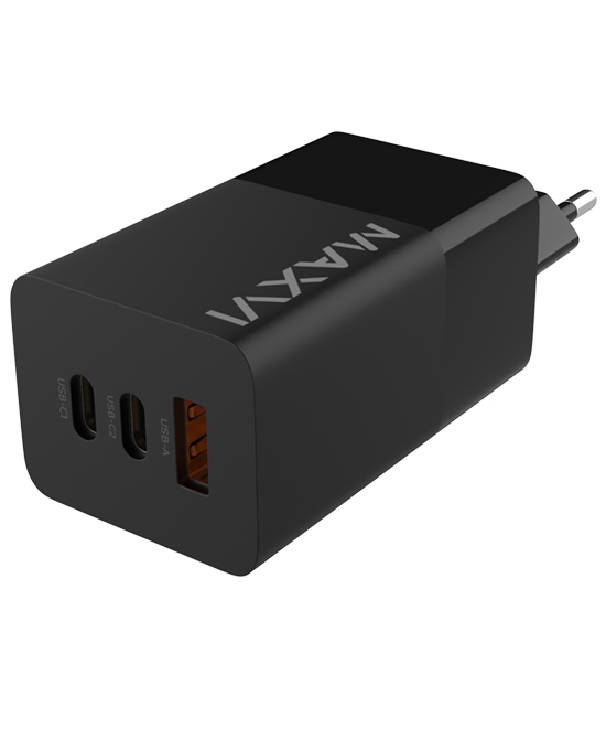 

Сетевое зарядное устройство Maxvi A483GN 65Вт, USB, 2xUSB type-C, Quick Charge, PD, 5A, черный, A483GN