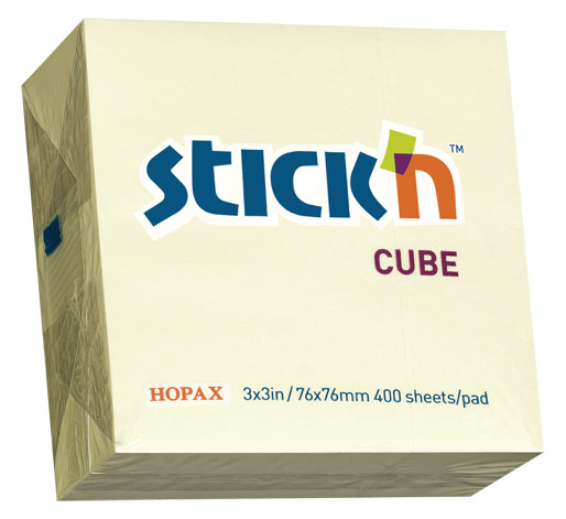 

Блок самоклеящийся (стикеры) STICK`N, 400 листов, пастельный, желтый (21072)