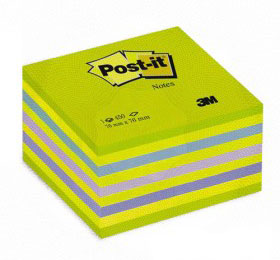 

Блок самоклеящийся (стикеры) Post-it 7.6 см x 7.6 см, 450 листов, зеленый (7100172387)