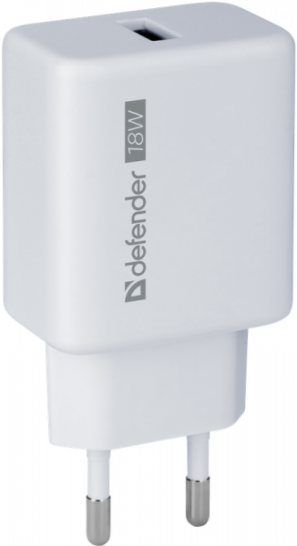

Сетевое зарядное устройство Defender UPA-100 18Вт, USB, Quick Charge, 3A, белый (83574), UPA-100