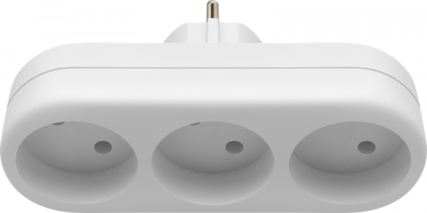 

Сетевой разветвитель Defender TA-04 3-розетки, 10A, б/з, белый (99108), TA-04