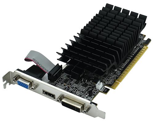 Видеокарта AFOX NVIDIA GeForce G210, 1Gb DDR3, 64bit, PCI-E, VGA, DVI, HDMI, Retail (AF210-1024D3L5-V2)