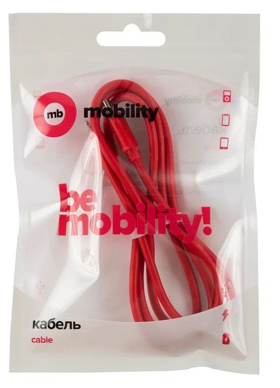 

Кабель USB Type-C-Lightning 8-pin, 3A, красный MB mobility (УТ000025656)