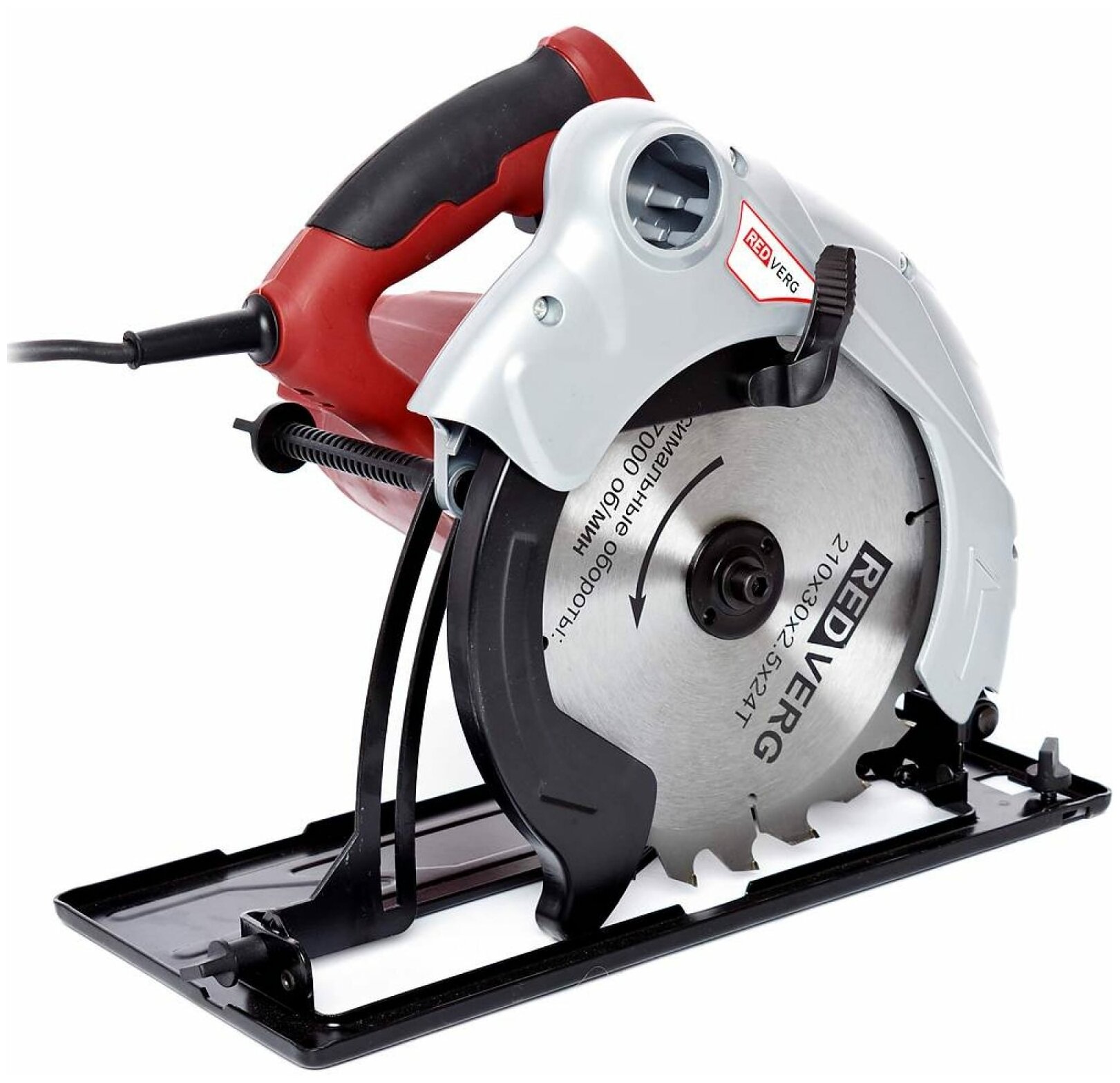 

Дисковая пила REDVERG RD-CS200-70, 2000Вт, 4200 об/мин, диаметр диска 210мм, RD-CS200-70