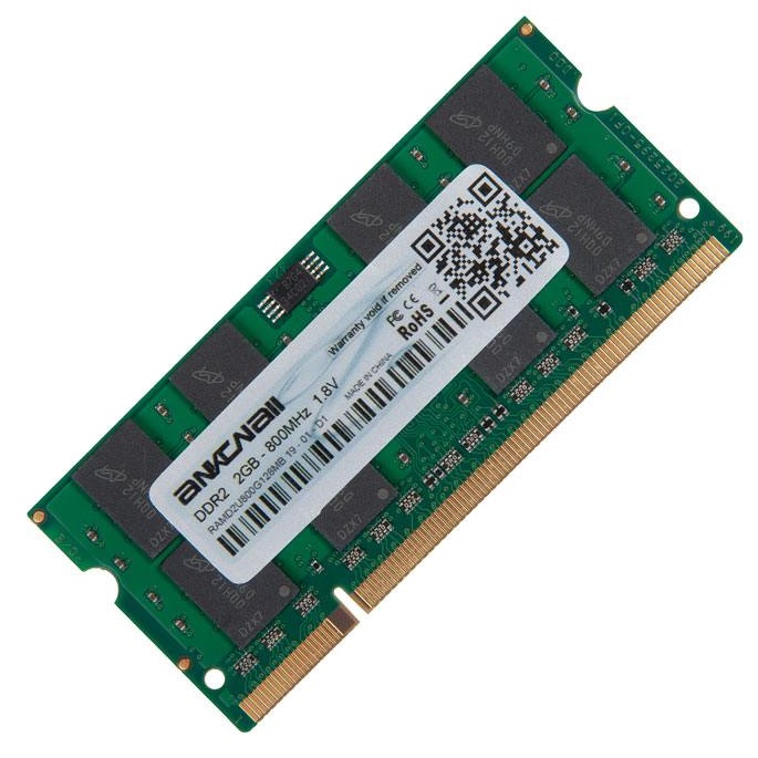 Память DDR2 SODIMM 2Gb, 800MHz Ankowall (RAMD2S800SODIMMCL6)