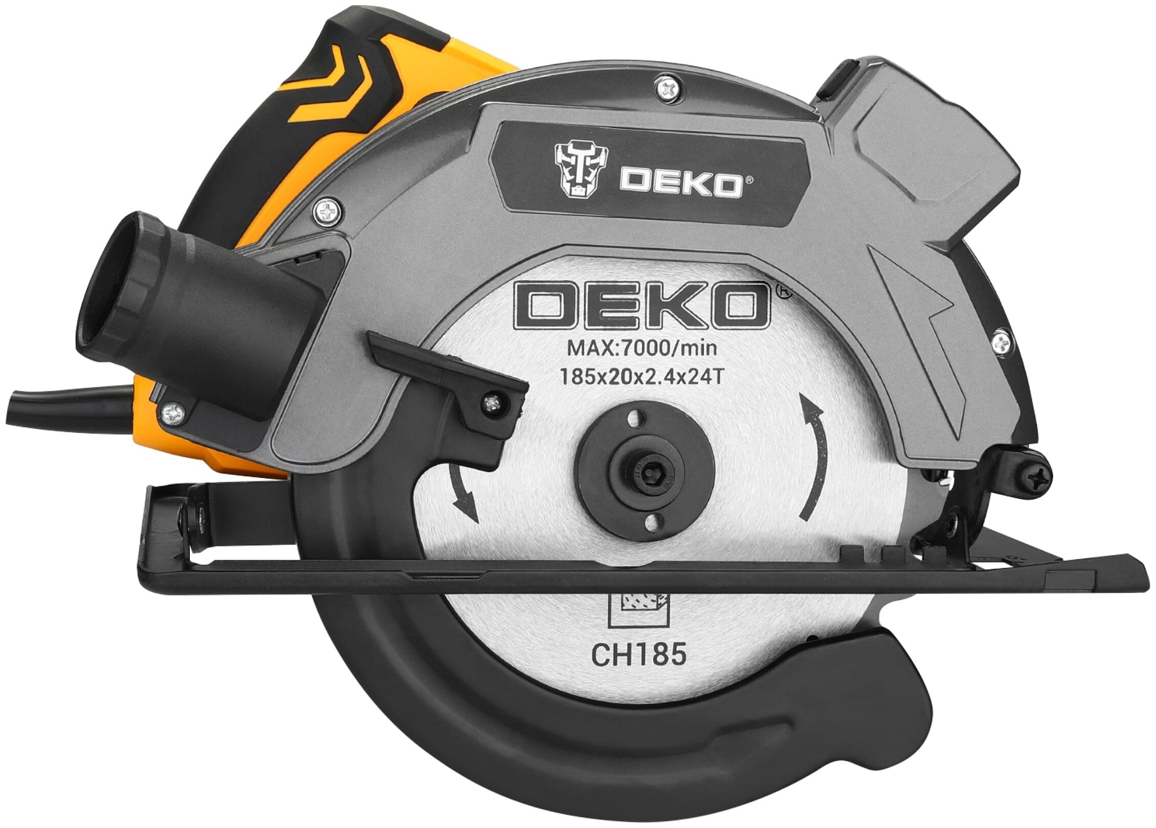 Дисковая пила Deko DKCS1800 Laser, диаметр диска 18.5 см