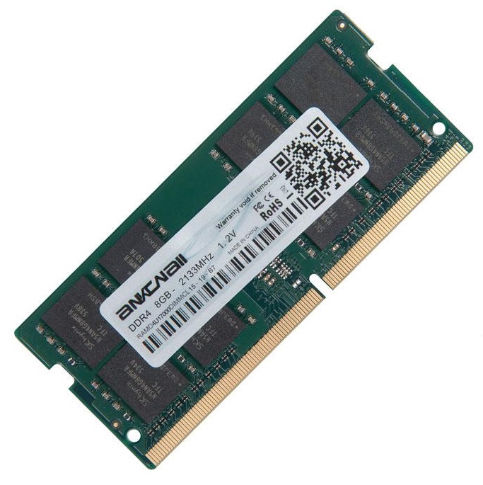 

Память DDR4 SODIMM 8Gb, 2133MHz, CL15, 1.2 В, Ankowall (RAMD4S2133SODIMMCL15) Retail