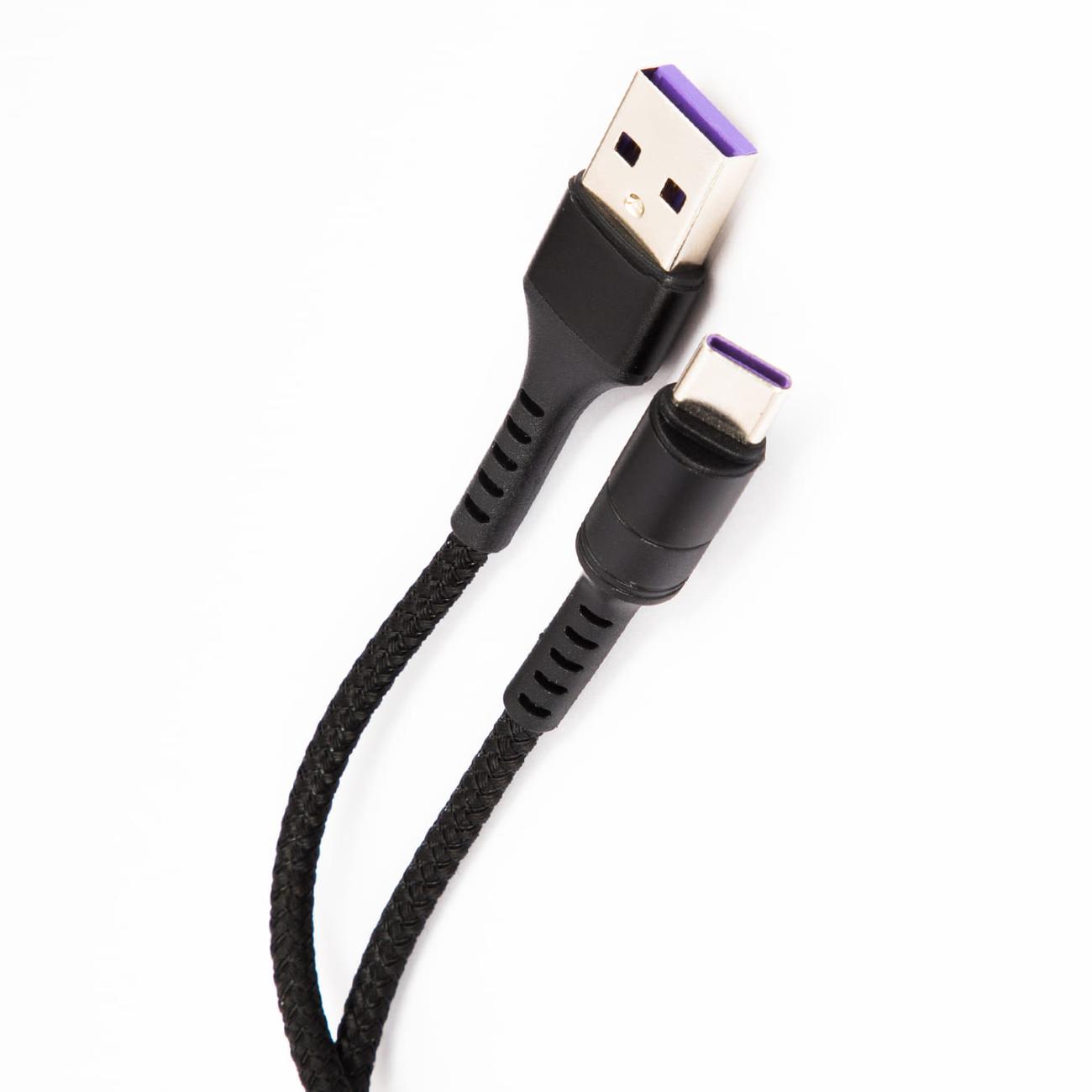 

Кабель USB-USB Type-C, быстрая зарядка, 2.4A 50 см, черный Red Line (УТ000033140)