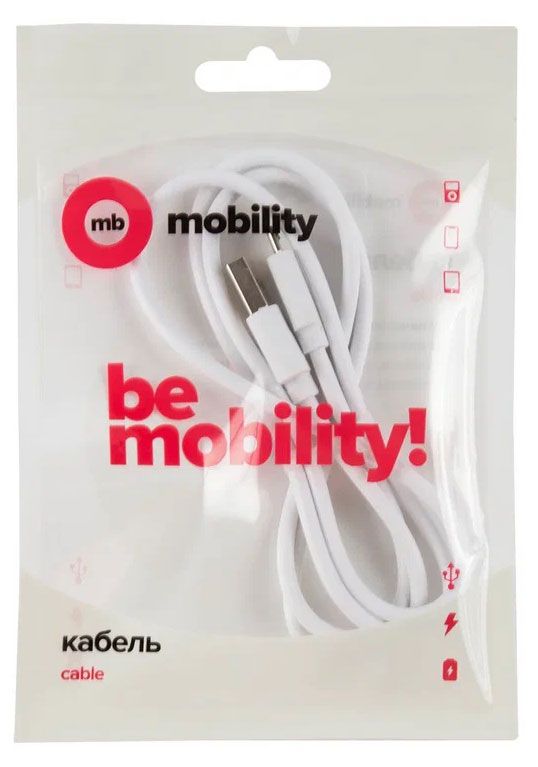 

Кабель USB-Micro USB, 3A 1 м, белый MB mobility (УТ000025663)