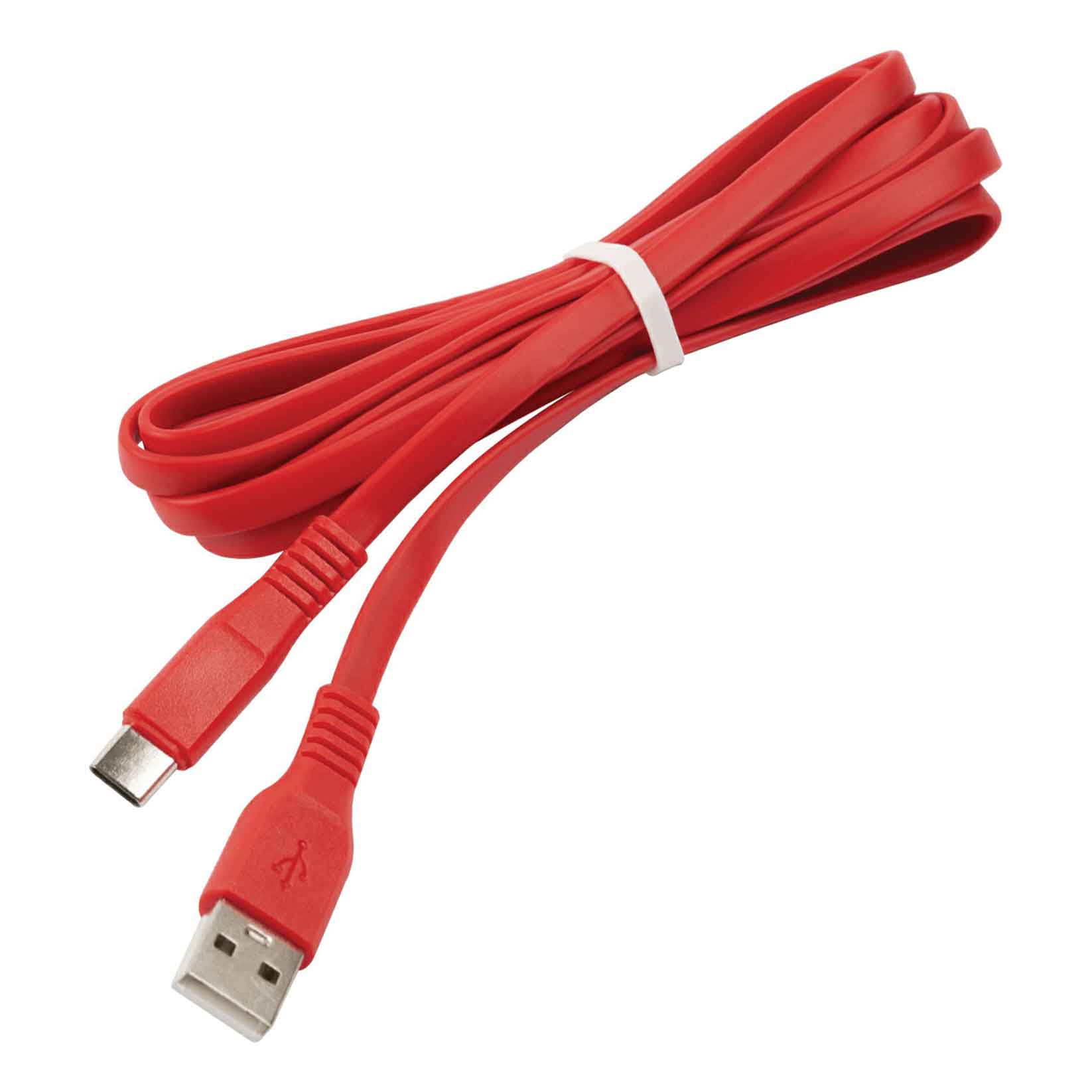 

Кабель USB-USB Type-C, плоский, быстрая зарядка, 3A 2 м, красный MB mobility (УТ000027538)