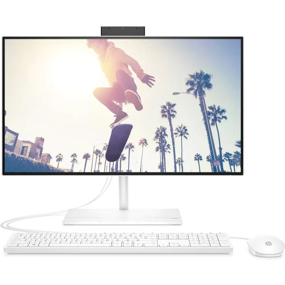

Моноблок HP 24-ck0016ny 23.8" 1920x1080, Intel Core i5-12400T 1.8 ГГц, 8Gb RAM, 512Gb SSD, WiFi, BT, Cam, W11, белый, клавиатура, мышь (65S82EA) Английская клавиатура!, 24-ck0016ny