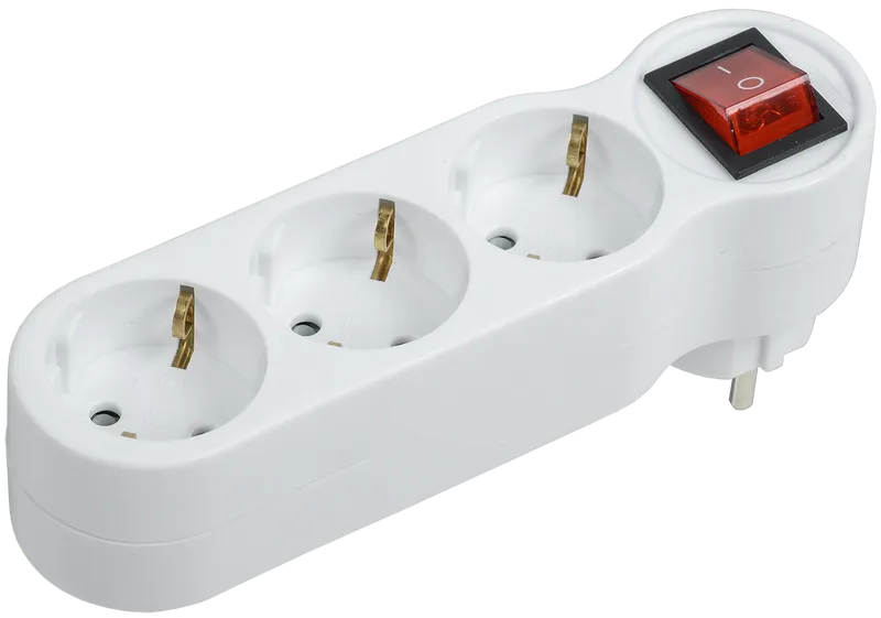 

Сетевой разветвитель IEK Т-01/03В 3-розетки, 16A, с/з, белый (WTP10-16-03-ZK-K01), Т-01/03В