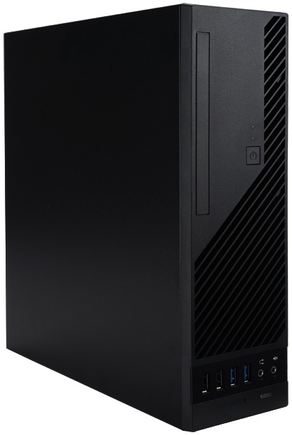 Корпус Powerman KI-331, mATX, Slim-Desktop, 2xUSB 3.1, черный, 300 Вт (6150588)
