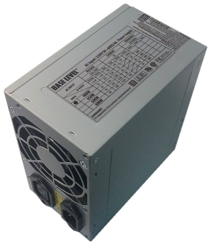 

Блок питания 400 Вт ATX BaseLevel BS-400, 80 мм (BS-400), BS-400