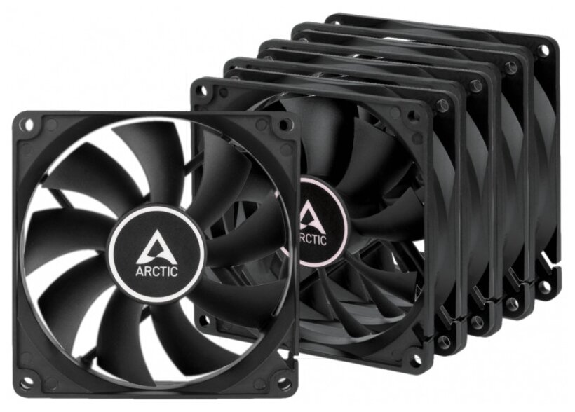 

Комплект вентиляторов Arctic Cooling ARCTIC F9 PWM PST Value pack (Black) (5pc), 92 мм, 1800rpm, 23.5 дБ, 4-pin, 5шт (ACFAN00247A), ARCTIC F9 PWM PST Value pack (Black) (5pc)