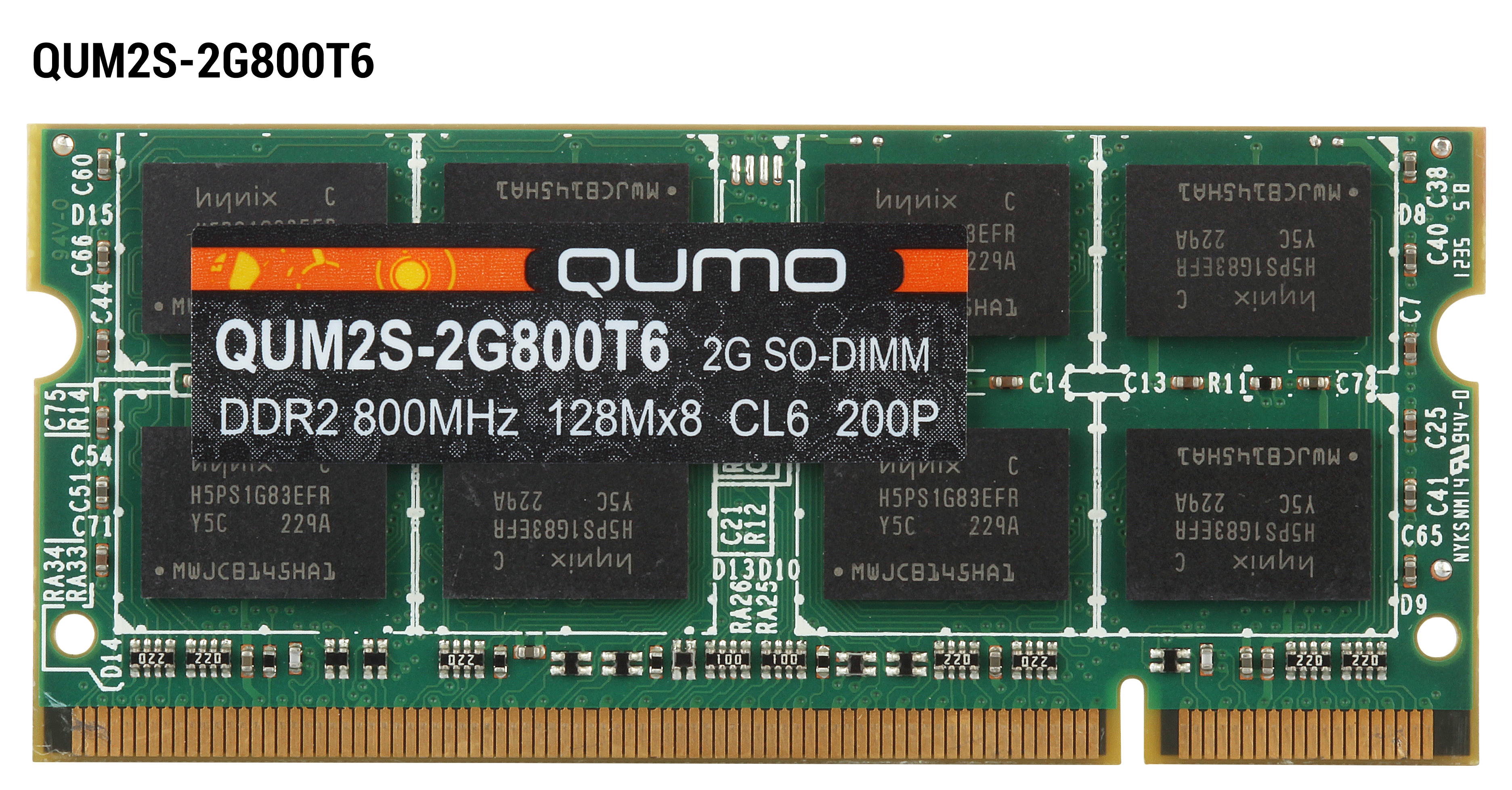 

Память DDR2 SODIMM 2Gb, 800MHz, CL6, 1.8 В, Qumo (QUM2S-2G800T6), QUM2S-2G800T6