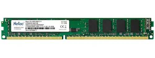 Память DDR3 DIMM 8Gb, 1600MHz Netac (NTBSD3P16SP-08)