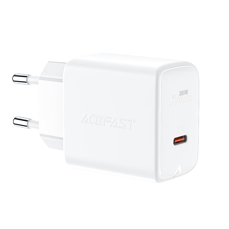 

Сетевое зарядное устройство Acefast A21 30Вт, USB type-C, Quick Charge, PD, 3A, белый (AF-A21-WH), A21