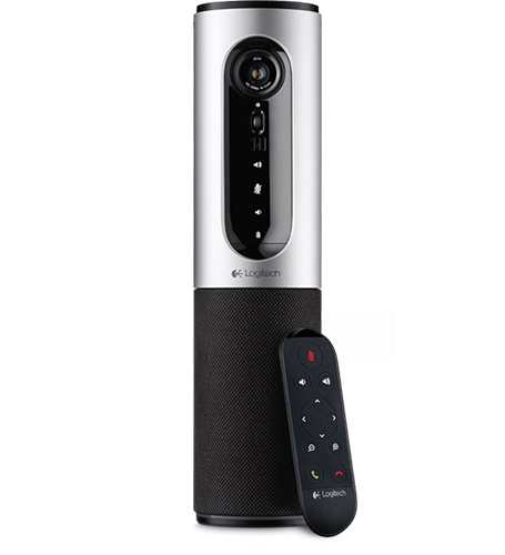 Конференцкамера Logitech ConferenceCam Connect, 1920x1080, микрофон: встроенный (960-001034), цвет черный/серебристый