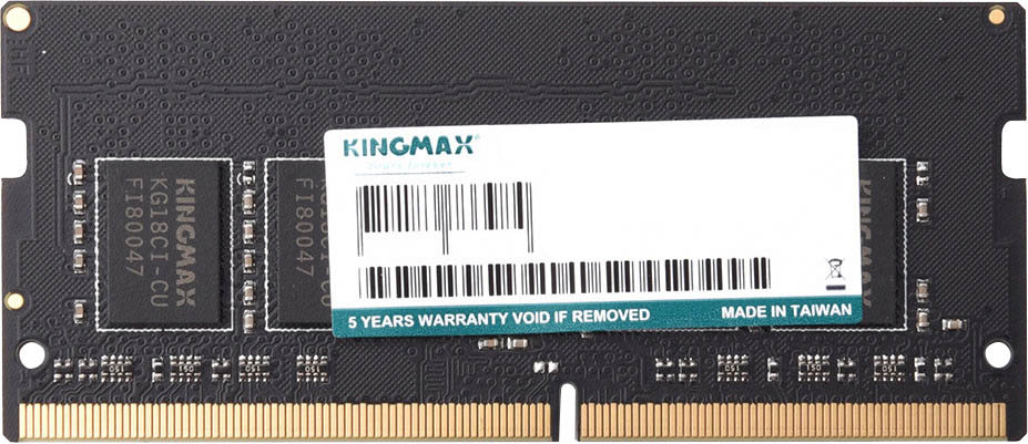 

Память DDR4 SODIMM 8Gb, 3200MHz, CL22, 1.2 В, Kingmax (KM-SD4-3200-8GS) Retail, KM-SD4-3200-8GS