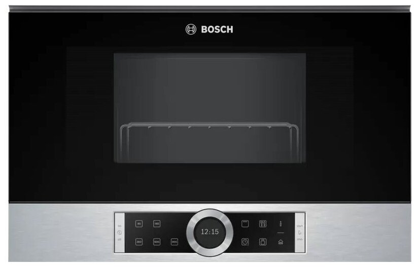 

Микроволновая печь встраиваемая Bosch Serie|8 BEL634GS1M 21 л, 900 Вт, гриль, серебристый (BEL634GS1M), BEL634GS1M
