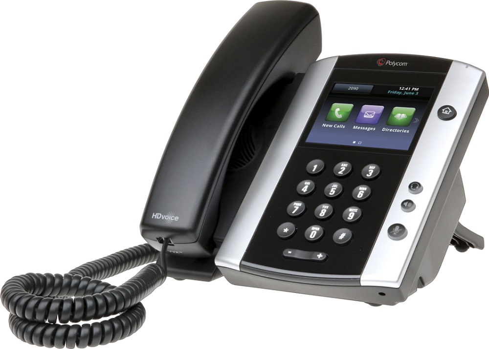 

VoIP-телефон Polycom VVX 501, 12 линий, 12 SIP-аккаунтов, цветной дисплей, PoE, черный (2200-48500-114), VVX 501
