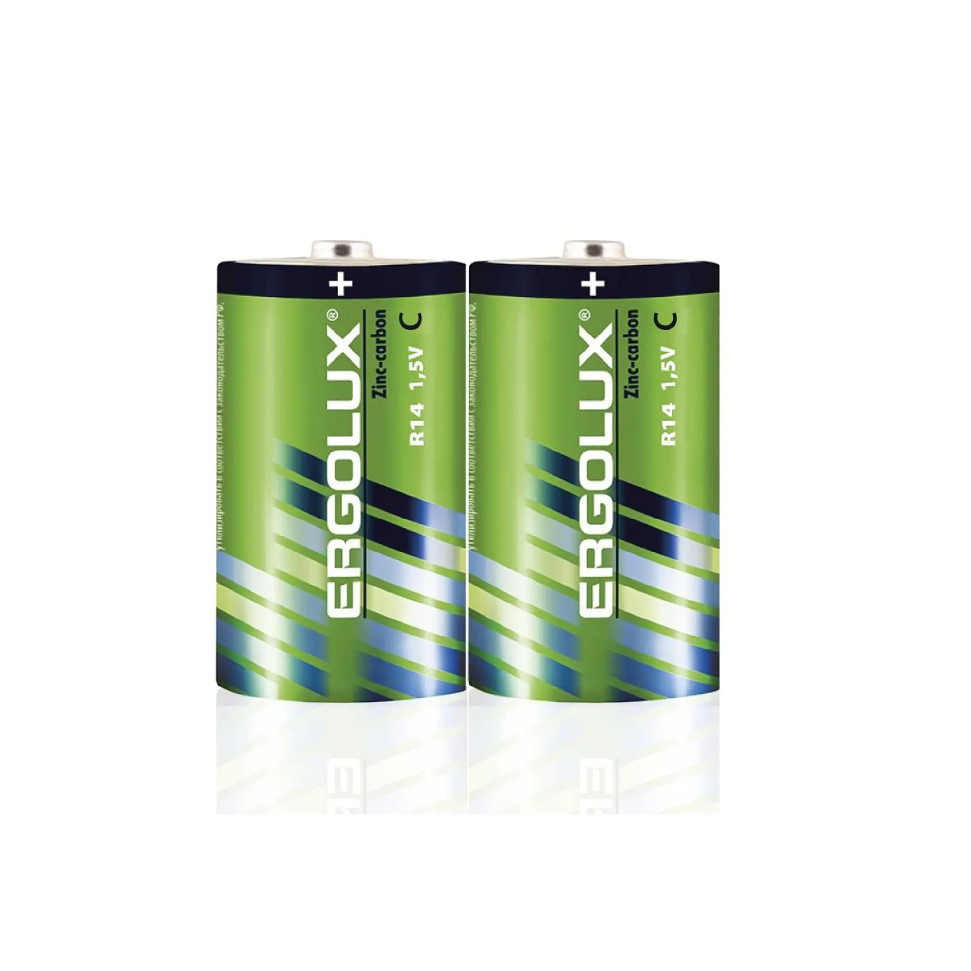 

Батарейка Ergolux C (R14/LR14), 1.5V, 2 шт. (14335)