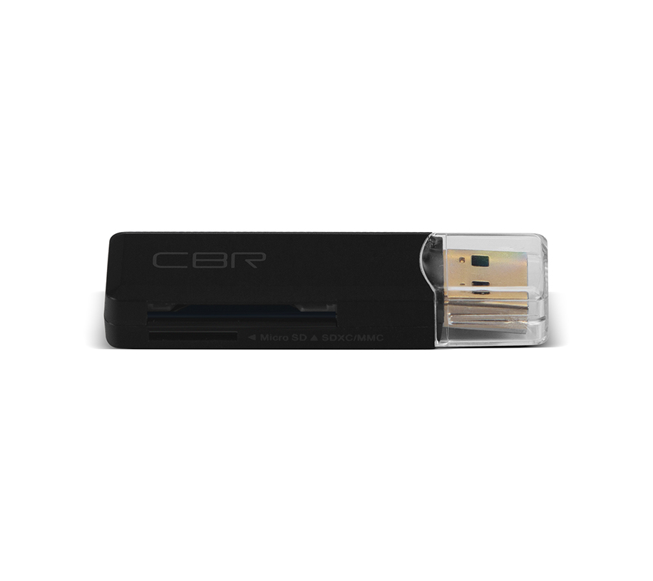Картридер внешний CBR Speed Rate Rex, microSDXC/SDXC, USB 3.0, черный (Rex)