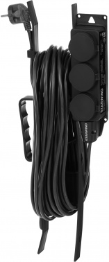 Удлинитель на рамке Starwind Морозостойкий кабель ST-PS3.10/FRB-16, 3-розетки, 10м, черный (ST-PS3.10/FRB-16)