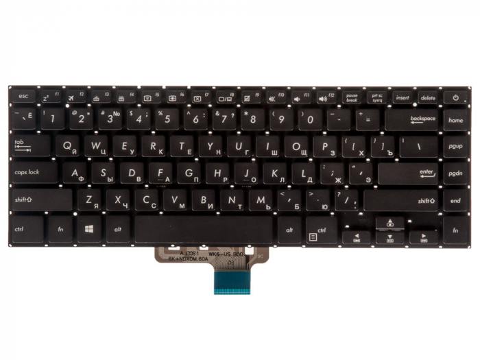 

Клавиатура для ноутбука Asus VivoBook S15 S510, S510U, S510UA, S510UN, черный (736211), -