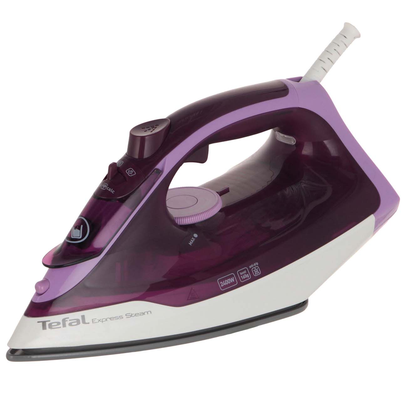 Утюг Tefal FV2836E0 2.4 кВт, фиолетовый, 1153289 купить по цене 3950 руб в  Барнауле в интернет-магазине e2e4