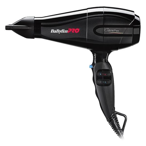 

Фен BaByliss Pro Caruso Ionic BAB6510IRE 2400Вт, режимов: 3, насадок: 2, ионизация, черный, BAB6510IRE