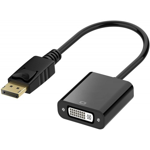 

Кабель-переходник (адаптер) DisplayPort(20M)-DVI-I(29F), 15 см, черный KS-is (KS-519)