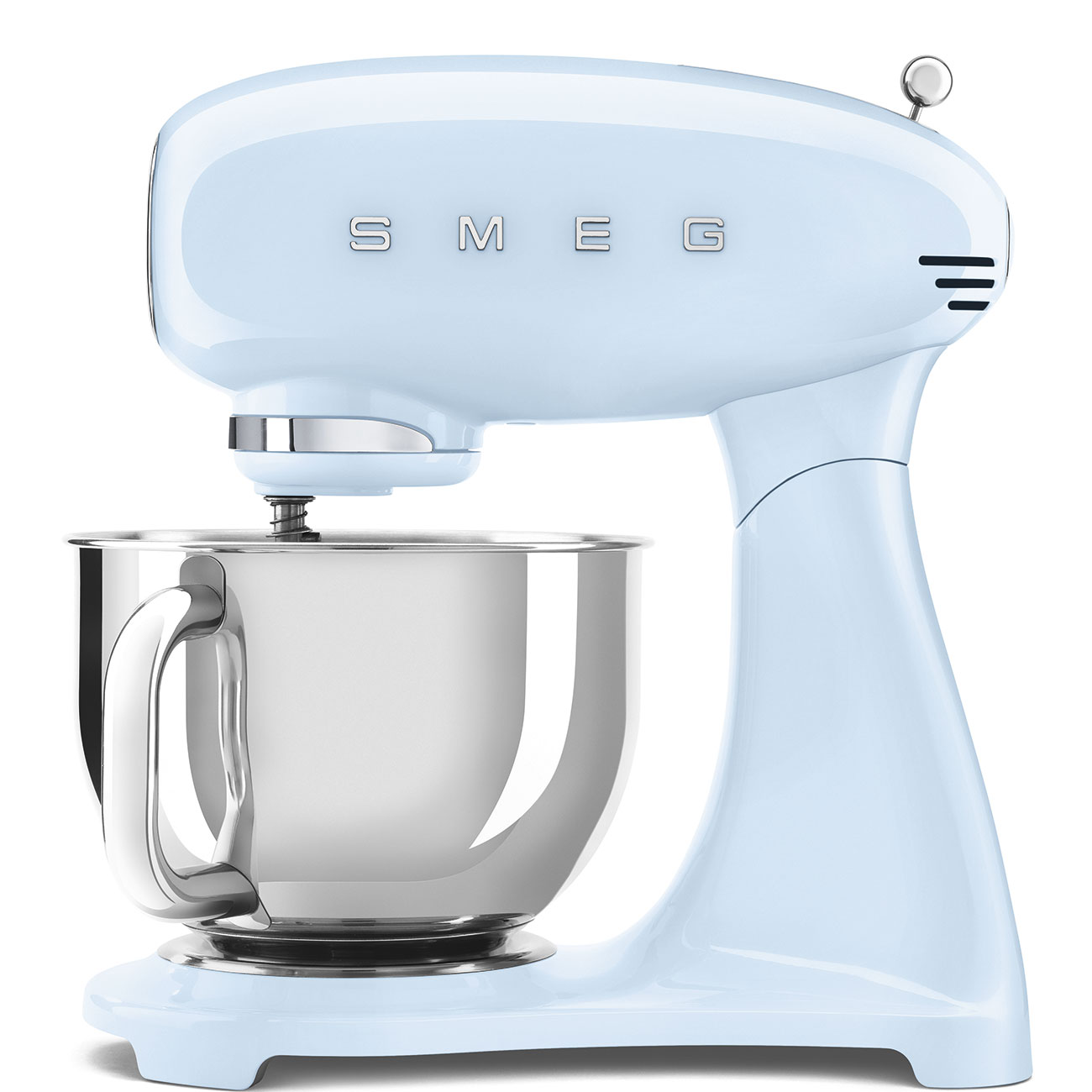 

Миксер планетарный SMEG 50's Style SMF03PBEU 800Вт, голубой/серебристый, SMF03PBEU