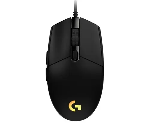 Мышь проводная Logitech G203 LIGHTSYNC, 8000dpi, оптическая светодиодная, USB, черный (910-005796)