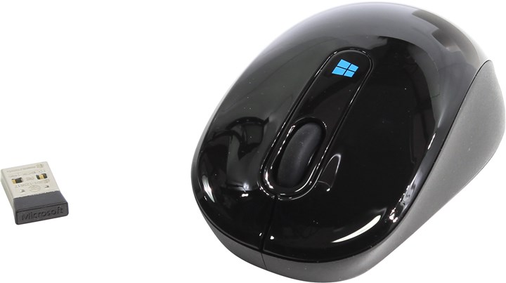 Мышь беспроводная Microsoft Sculpt Mobile Mouse Black USB, 1600dpi, оптическая светодиодная, USB, черный (43U-00003)
