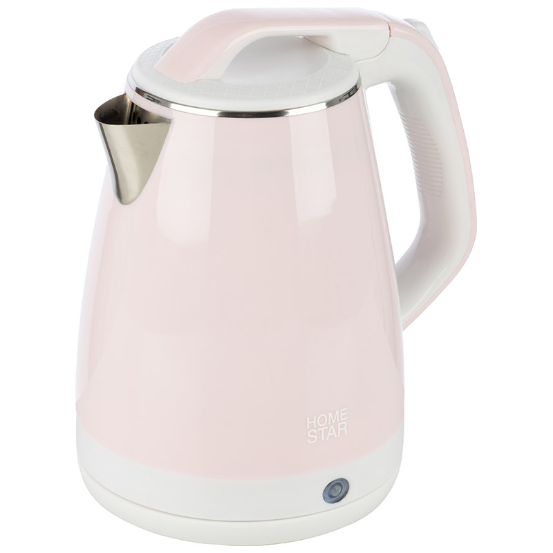 

Чайник Homestar HS-1035 1.8л. 1500Вт, нержавеющая сталь/пластик, розовый (102670), HS-1035