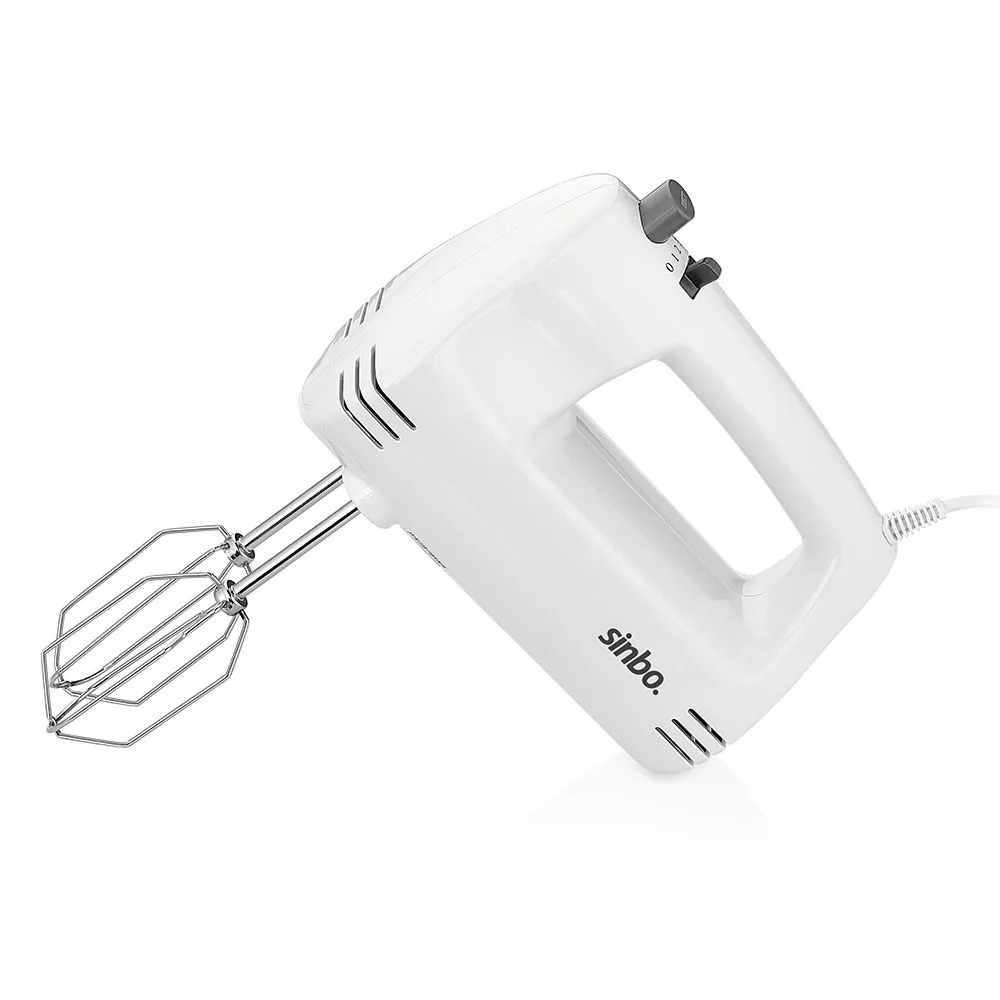 

Миксер ручной Sinbo SMX-2758 200 Вт, белый (SIN-SMX-2758-WT), SMX-2758