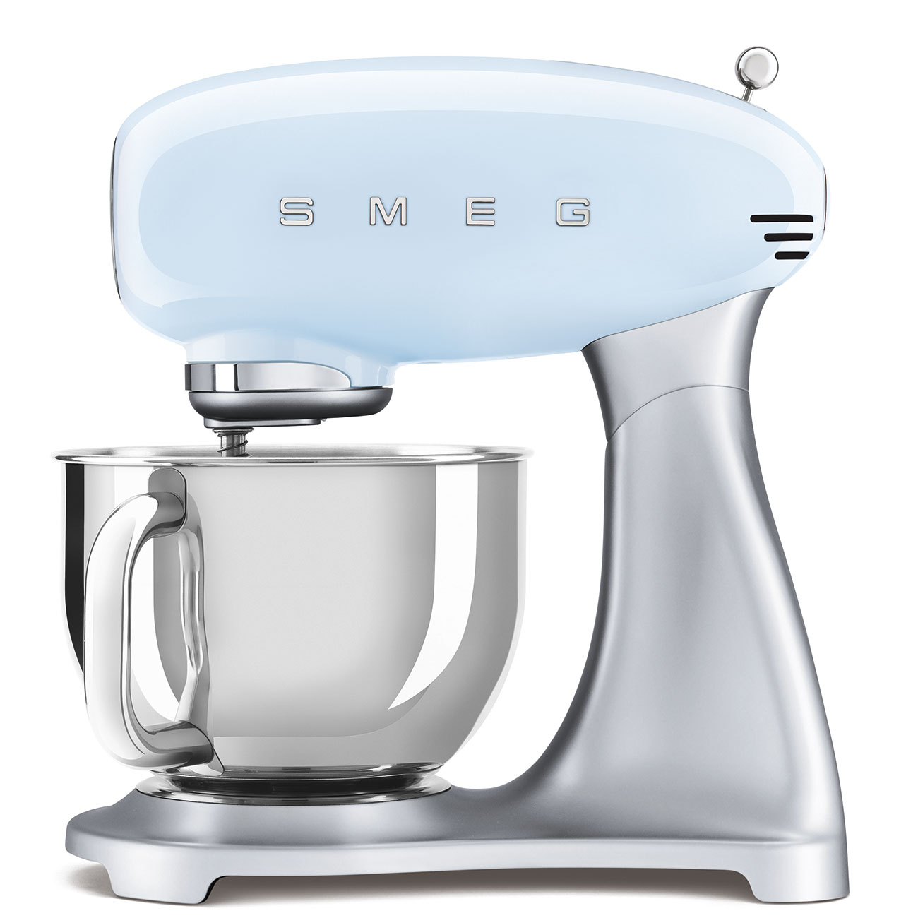 

Миксер планетарный SMEG 50's Style SMF02PBEU 800 Вт, голубой/серебристый, SMF02PBEU